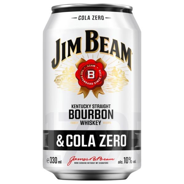 12 x Jim Beam e Cola Zero lattina da 330 ml 10% vol