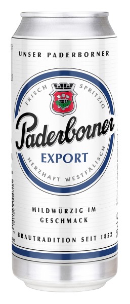 24 x Paderborner Export 0,5 L lattina 5,5% vol.alc. MONOUSO