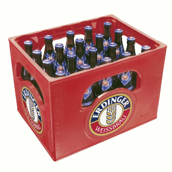 20 x Erdinger bianco Birra alcool libero 0,5L scatola originale Weissbier