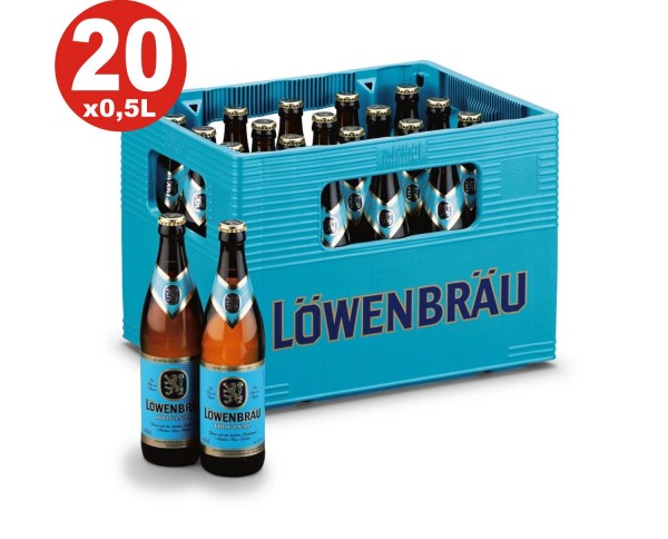 20 x Loewenbraeu Originale 0,5 L 5,2% vol. custodia originale