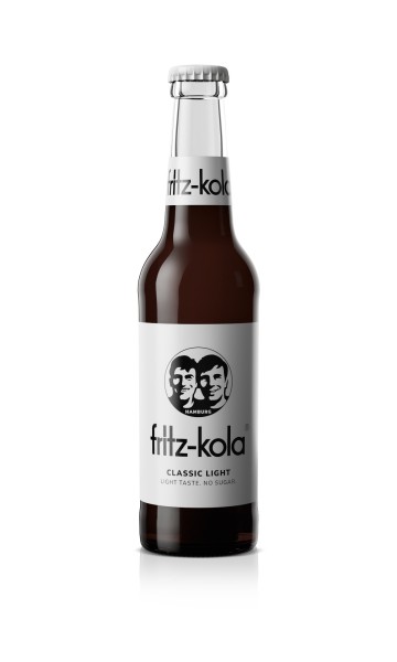 24 x Fritz-Kola classic light Bottiglia da 0,33L in vetro nella confezione originale MULTIWAY