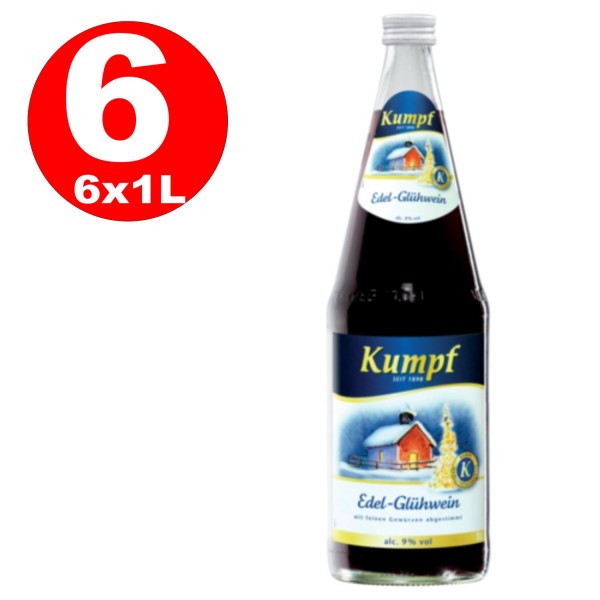 6 x Kumpf Edel Gluehwein Vin brulè 9% vol. alc. bevanda alcolica