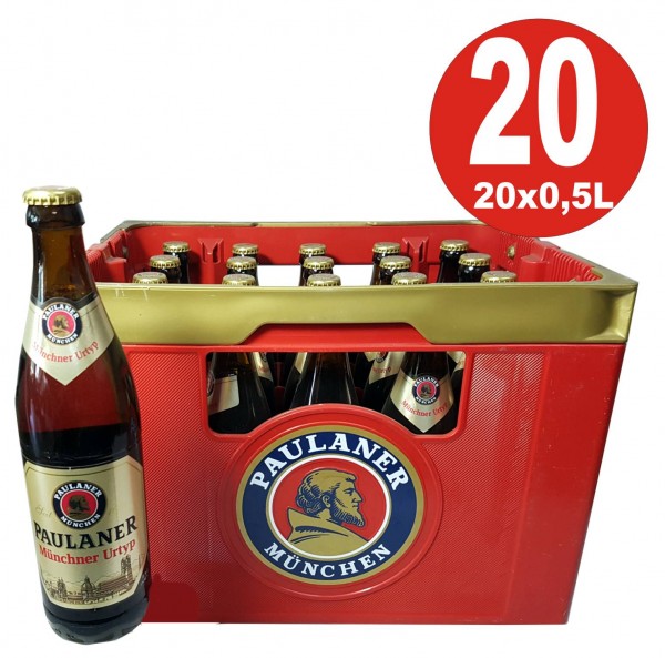 20 x Paulaner Monaco originale tipo 0,5 L - 5,0% alcool Scatola originale