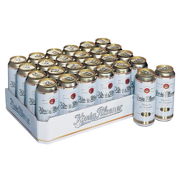 Lattine 24x0,5 L di Koenig Pilsener 4,9% vol REDUCED best before 28.10.2020