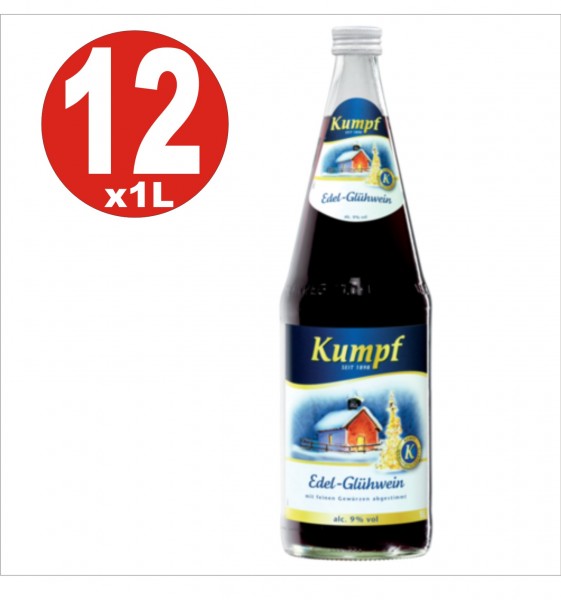 12 x Kumpf Edel Gluehwein Vin brulè 9% vol. alc. bevanda alcolica