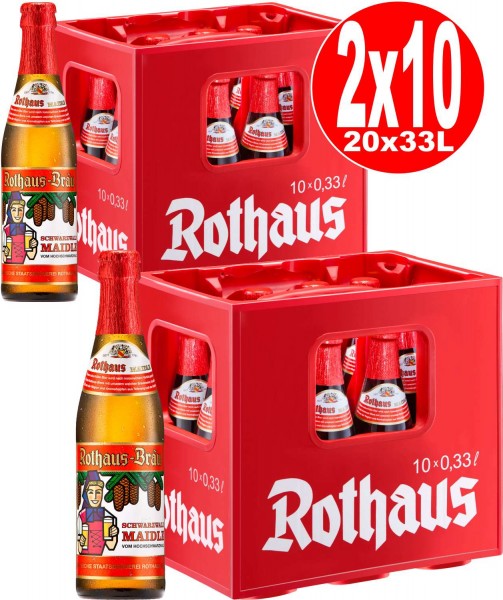 20 x Rothaus Foresta Nera Maidle 0,33 L 5,1% vol. 2 x 10 scatola originale REDUCED best before 27.01.2022